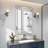 16''x26'' Frameless Bathroom Medicine Cabinet with Beveled Edge Mirror,Surface/Recessed Mount, White-1308709893