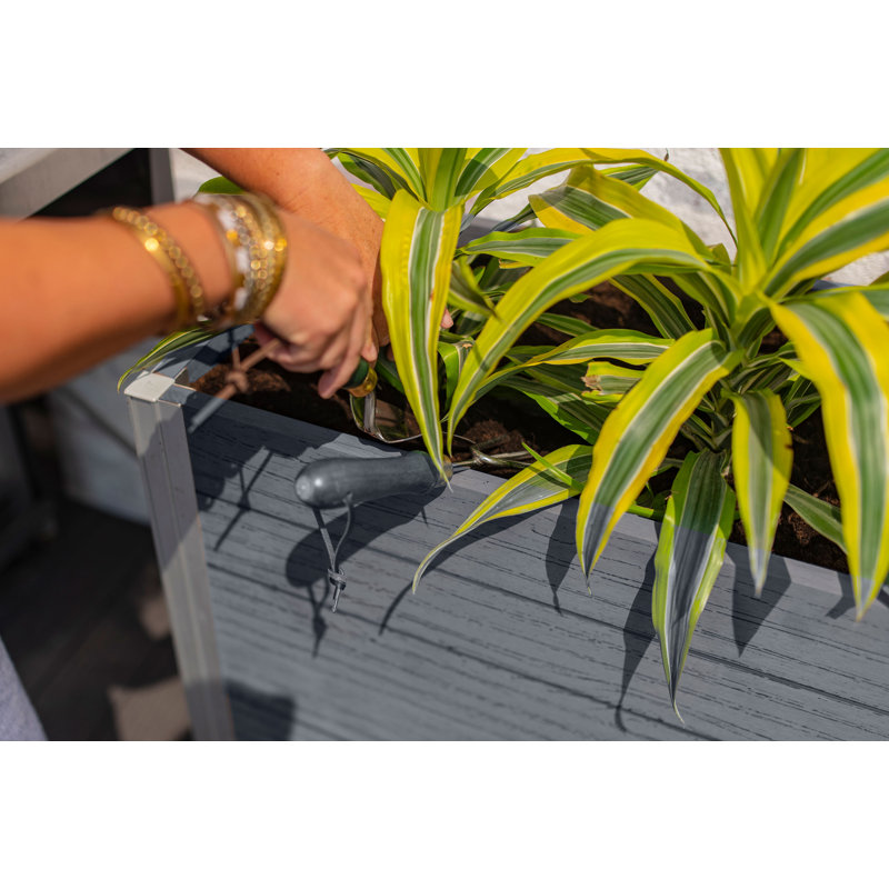Urbana Planter Box, Gray, 33" H x 56" W x 16" D