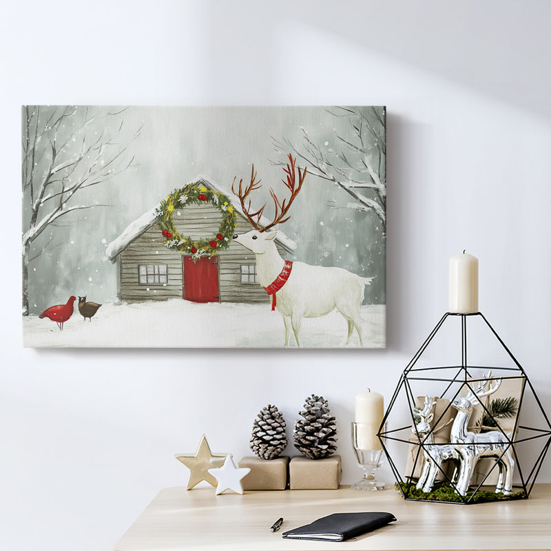 Christmas Holiday Arts - Toile tendue avec châssis XMA171293, H 8 po x l 12 po