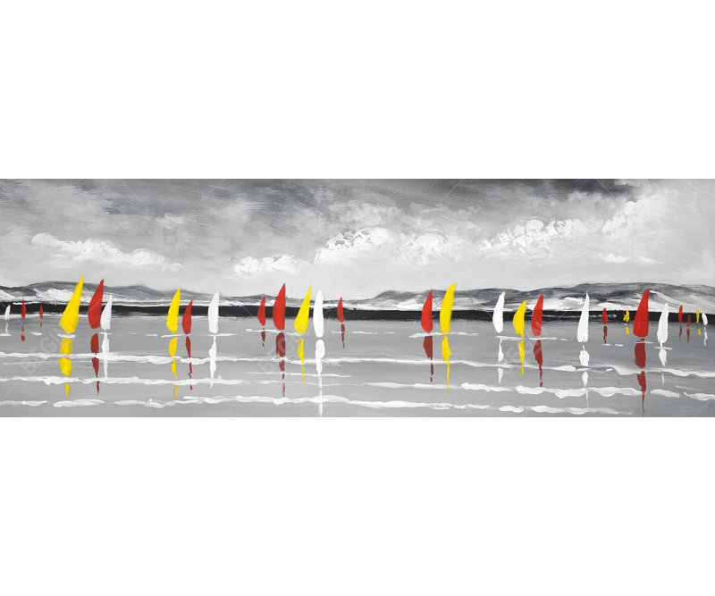 "Voile sur le lac" sur toile