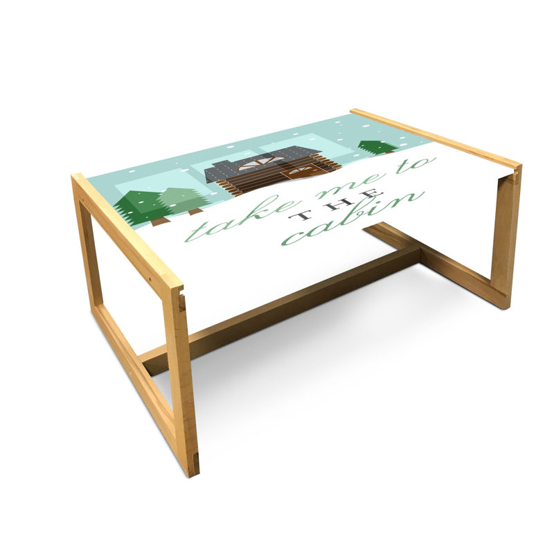 Jaeleen Sled Coffee Table, 90cm H x 62cm W x 40cm D
