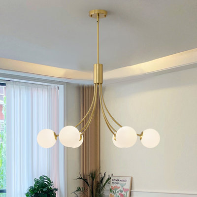 6-light Dimmable Sputnik Chandelier