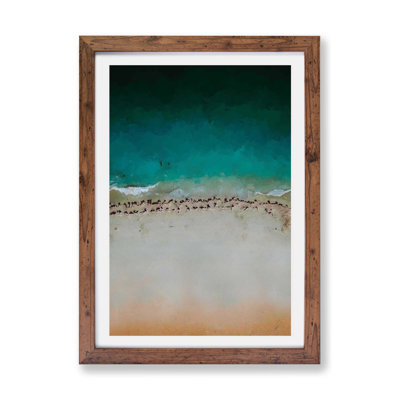 South Beach in Miami Florida - Framed Print