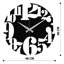 Horloge murale élégante en métal 18,9 po x 18,9 po | Fabrication 100% métal, épaisseur: 0,05 pouce | Nécessite 1 pile AA (non incluse) | Parfait pour les décors modernes et les espaces de vie