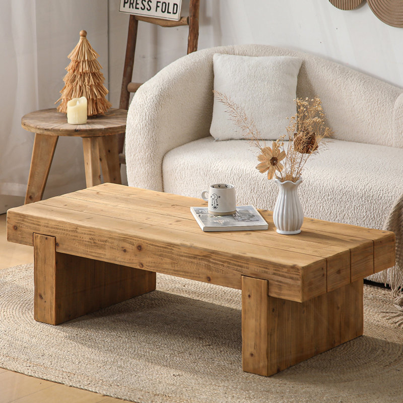 Farmhouse Solid Wood Coffee Table