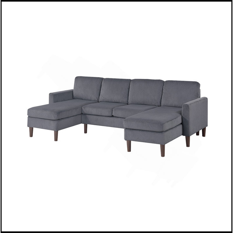 Ensemble de conversation modulaire 3 pièces RAF / LAF Causeuse sans accoudoirs Mastroianni Couch Relax Modern Comfort Living Room