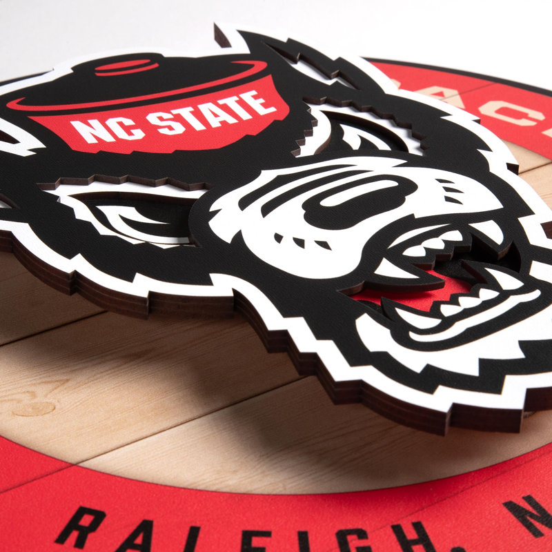 NCAA NC State Wolfpack 3DX Circle Wall Art