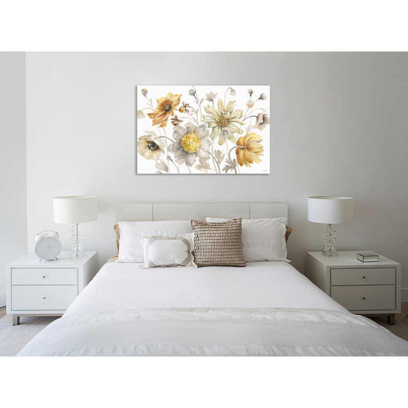 « fields of gold i », reproduction de peinture à l’acrylique sur toile tendue, H 24 po x l 36 po x P 1,5 po