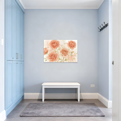 «Plants & Flowers Rose», impression à motif floral