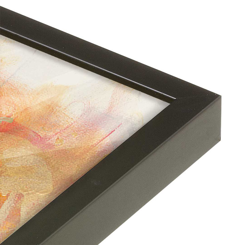 Reproduction d'art sur toile, "From What I Gather" par Janet Itsne, Impression sur cadre ouvert sans papier mat, Noir