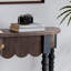Console semi-circulaire en bois de style français