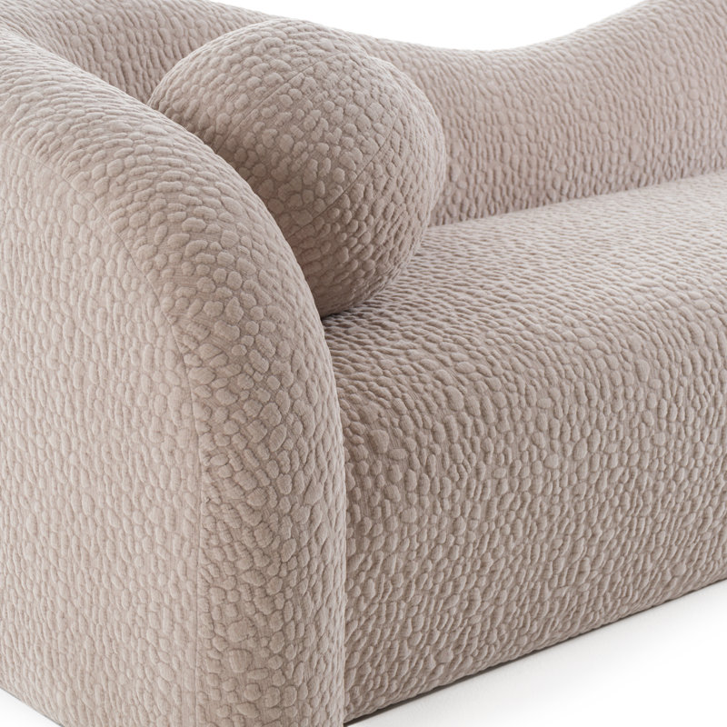 Maela 103" Beige Fabric 4-Seat Sofa