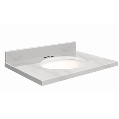 Dessus de salle de bain simple 37 po meuble-lavabo