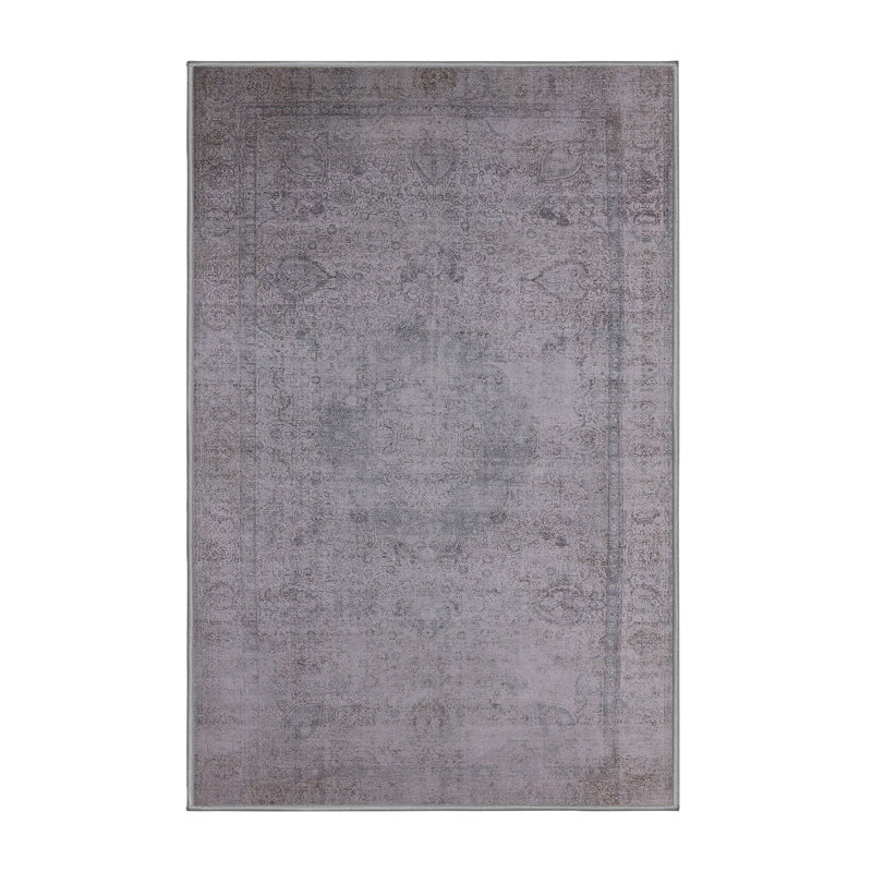 Tapis oriental gris Rania, Rectangle 5 pi x 8 pi