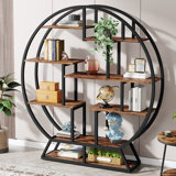 403.86cm H x 381cm W Metal Geometric Bookcase