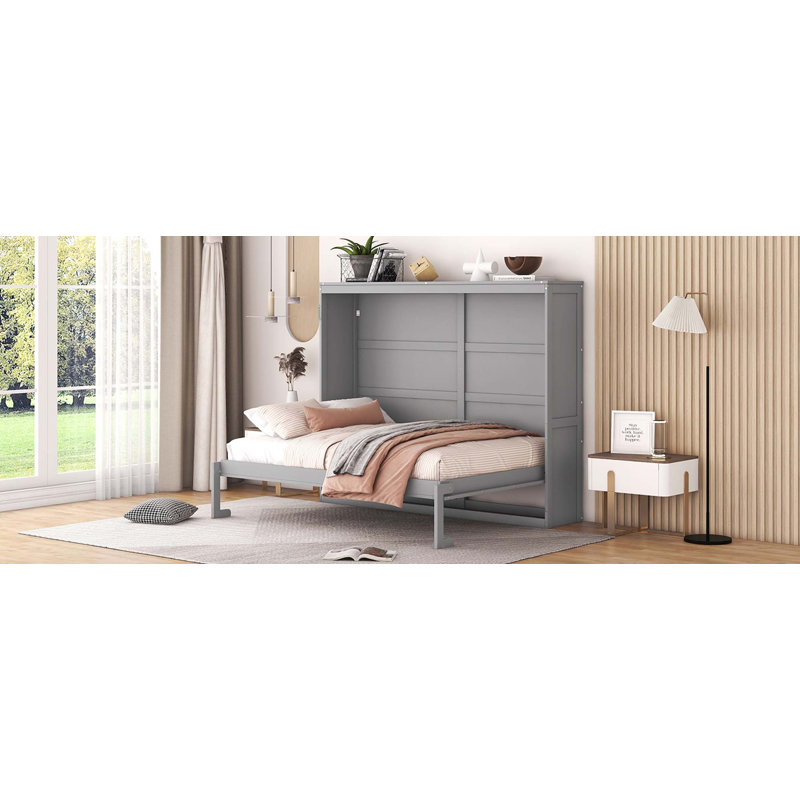 Lit escamotable Murphy, gris, Double