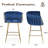 Kristyn Upholstered 25.6'' Counter Stool With Metal Frame-916650100