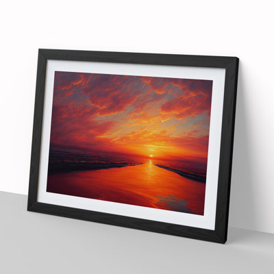 Refined Sunset Seascape - Single Picture Frame Painting