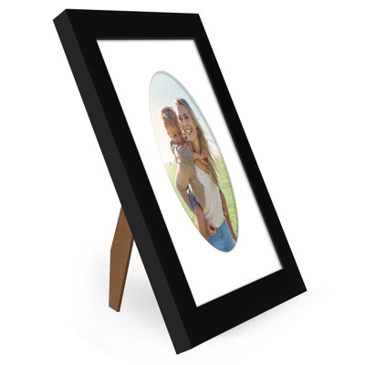 Americanflat Picture Frame With Oval-Shaped Mat - Ideal For Any Room, Living Rooms, Dorm Room