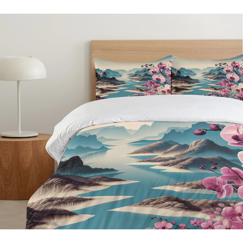 Lake Duvet Cover, Queen Duvet Cover + 2 Standard Shams