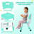Kids Table and 4 Chair Set, Height Adjustable Toddler Table and Chair Set, Non-Slip Legs, Graffiti Desktop, Large Children Activity Table-88407579