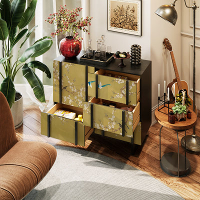 Nouveau buffet de style minimaliste rétro chinois