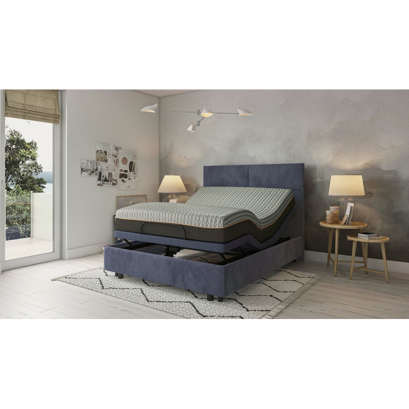 Matelas hybride Copper Lux 12 po avec couche de confort à mémoire de forme et système de ressorts, Grand lit