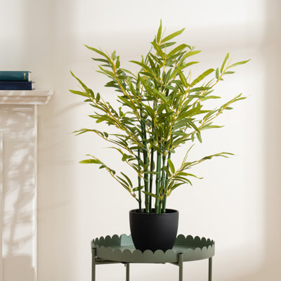 58 cm H Faux Bamboo Tree Plant in Plastic Pot