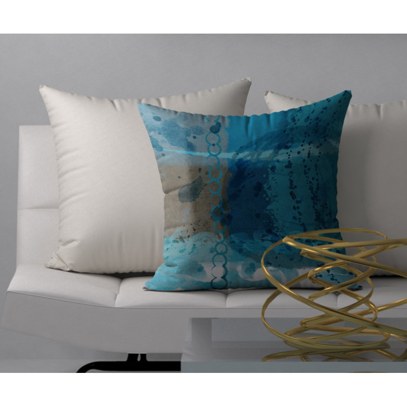 Coussin décoratif carrée carré de couloir, 24 po x 24 po