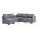 L-Shaped Modular Sectional Couch Reversible Modular Upholstered Sofa