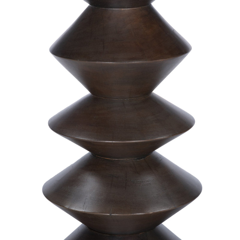Stacked Solid Wood End Table