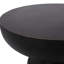 Table d'appoint d'extérieur en béton léger avec demi-plateau, finition cuivre, style minimaliste, table de bout de patio prête à l'emploi, cuivre, look, sans assemblage, facile à entretenir