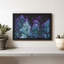 Reproduction sur toile floraison mauve-101455678