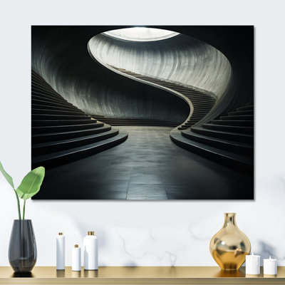 Gray Concrete Canvas Subtle I - Print on Metal