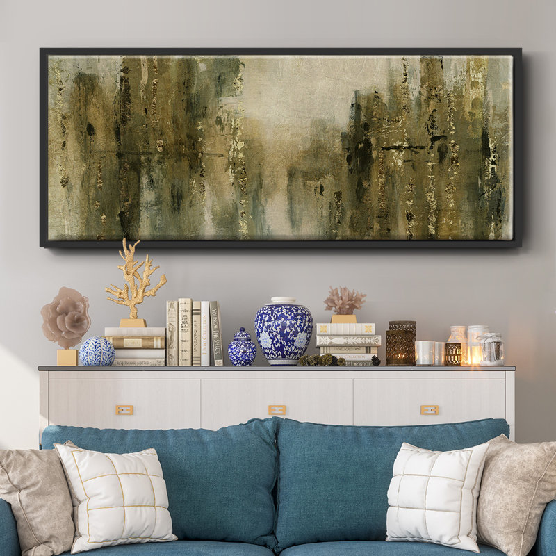 Gold City Shine - toile encadrée, H 12 po x l 30 po