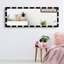 Miroir sur pied à 3 modes de couleur pour chambre et garde-robe : 63 x 24 pouces, noir, fixation murale, commande tactile, matériau en aluminium, miroir pleine longueur éclairé : fixation murale.