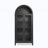 A high arched storage cabinet with a lamp-360005111