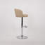 Chaise de bar en polyuréthane avec dossier semi-circulaire et hauteur réglable. Convient aux restaurants, salons et cafés. Ensemble de 2-231006777