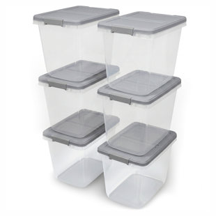 Contenant de rangement verrouillable 29 pte - Home Logic (Ensemble de 6)