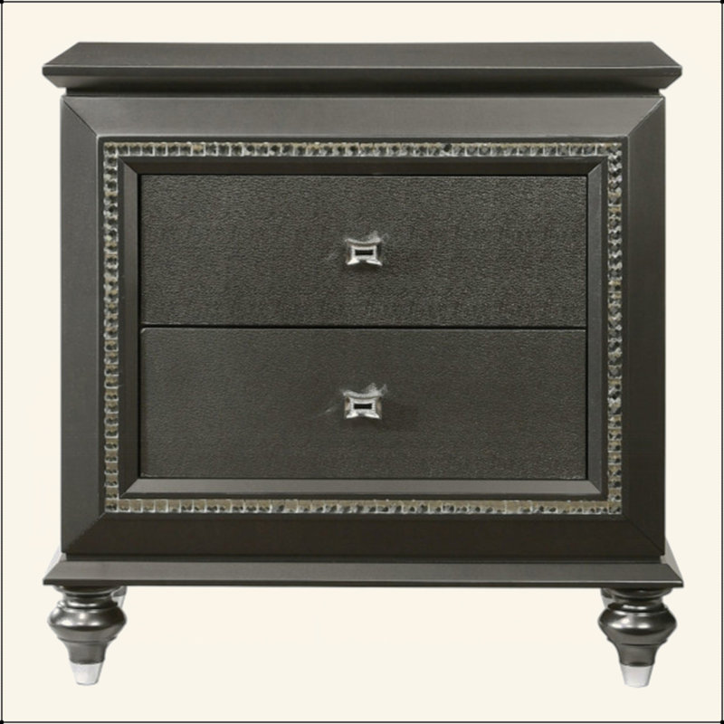 Table de chevet 1Pc, Gris