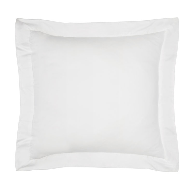 Rayon Cotton Blend Sham, King, White
