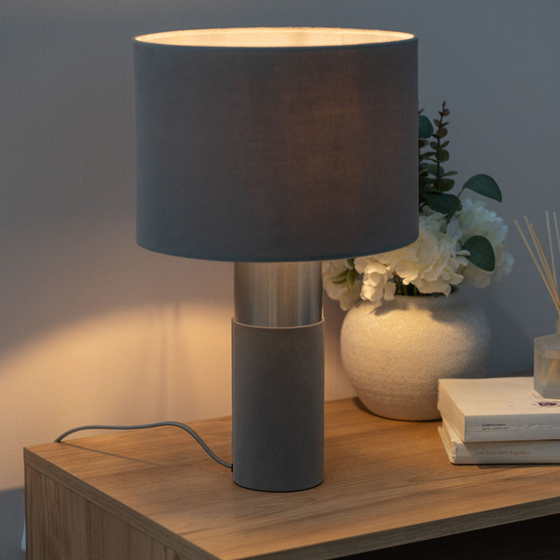 Batory Table Lamp, Grey