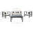Nidhi Eucalyptus 4 - Person Patio Conversation Set with Cushions-967084683