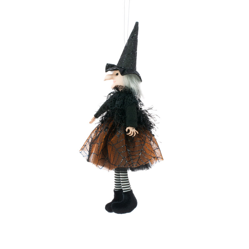 «Happy Witch» orange (lot de 4)