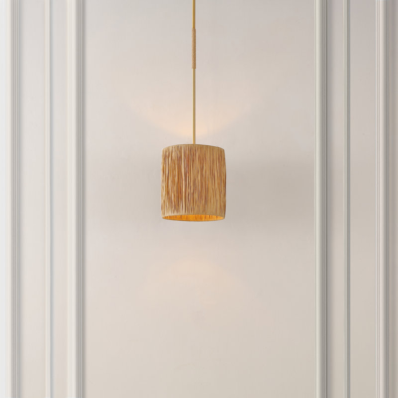 Luminaire suspendu cylindrique à 1 lumière