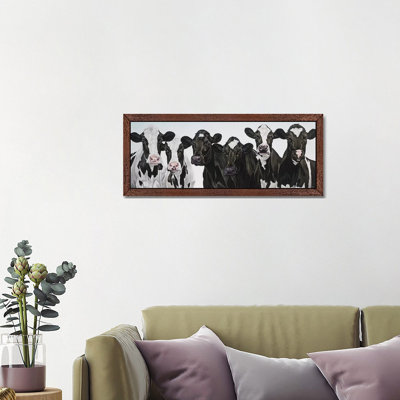 Herd Of Cows by Clara Bastian - Panoramic Print on Canvas