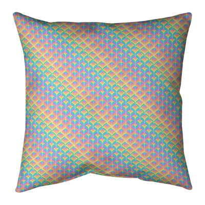 Stripe Rainbow Scales Throw Pillow
