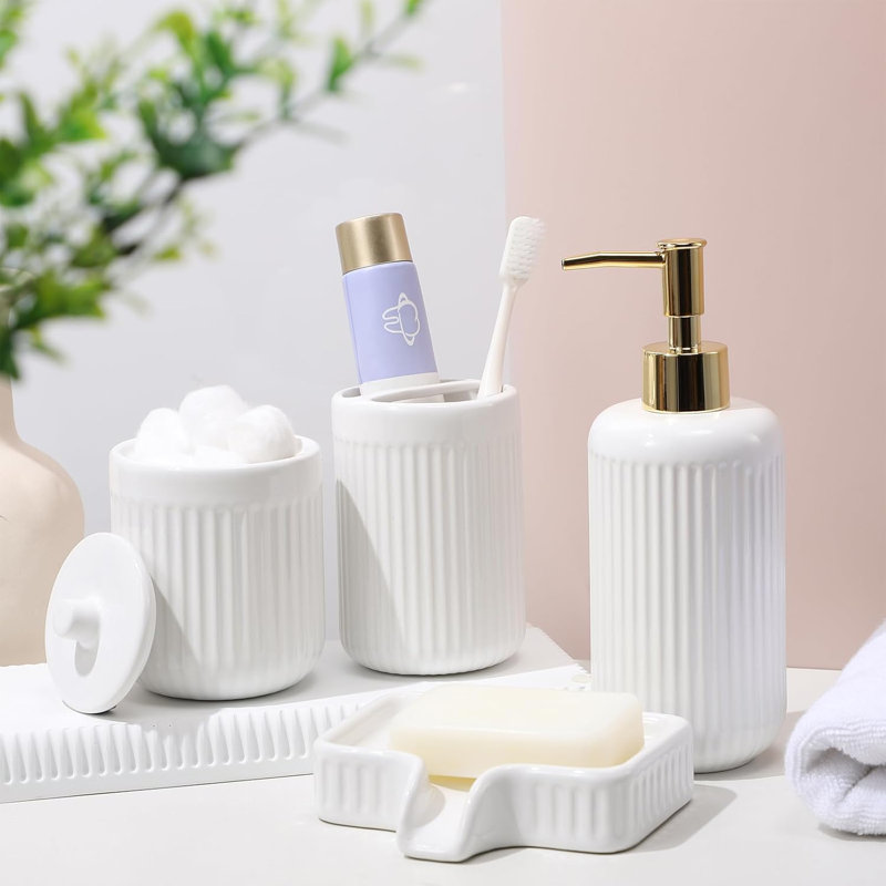 Ceramic Bathroom Accessories Set