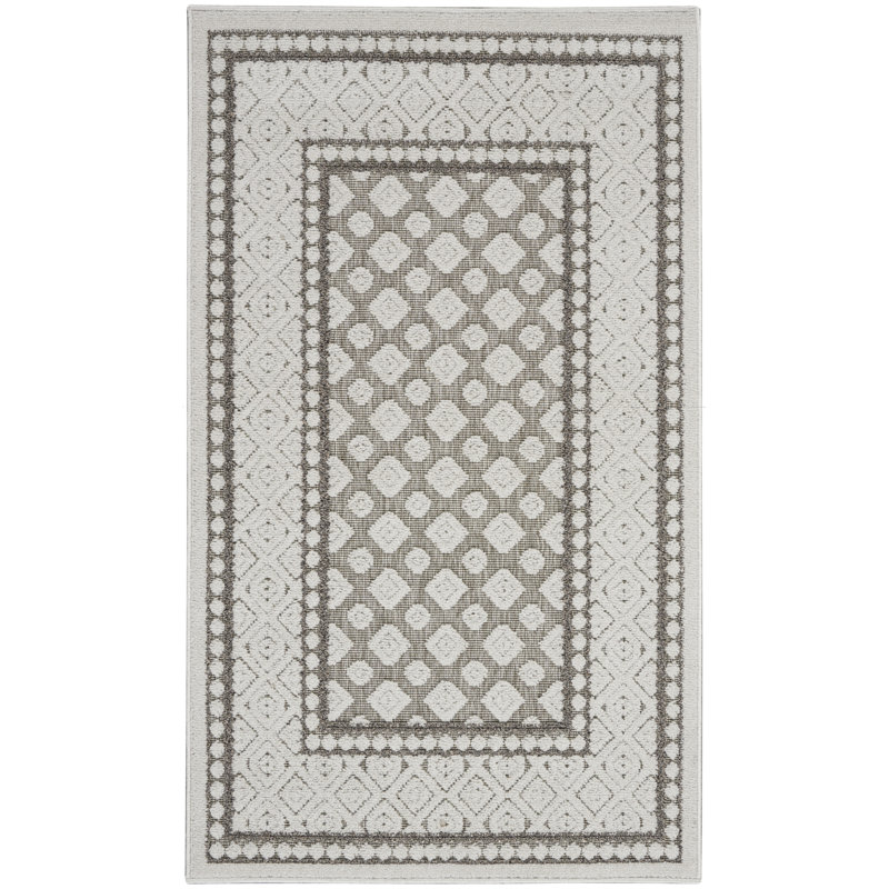 Brishen Geometric Indoor / Outdoor Rug, Rectangle 2'2" x 3'9"