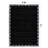 Scalloped Border Black/Cream Minimal Indoor Woven Area Rug-1500083607